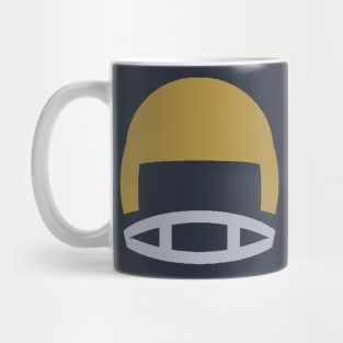 Retro Golden Football Helmet Mug